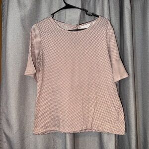 LC Lauren Conrad Pink Gingham Top Size Medium